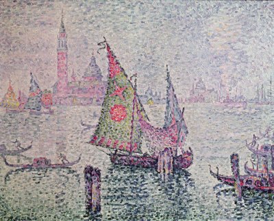 Het Groene Zeil, Venetië, 1904 door Paul Signac